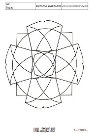 Mandala boyama sayfaları